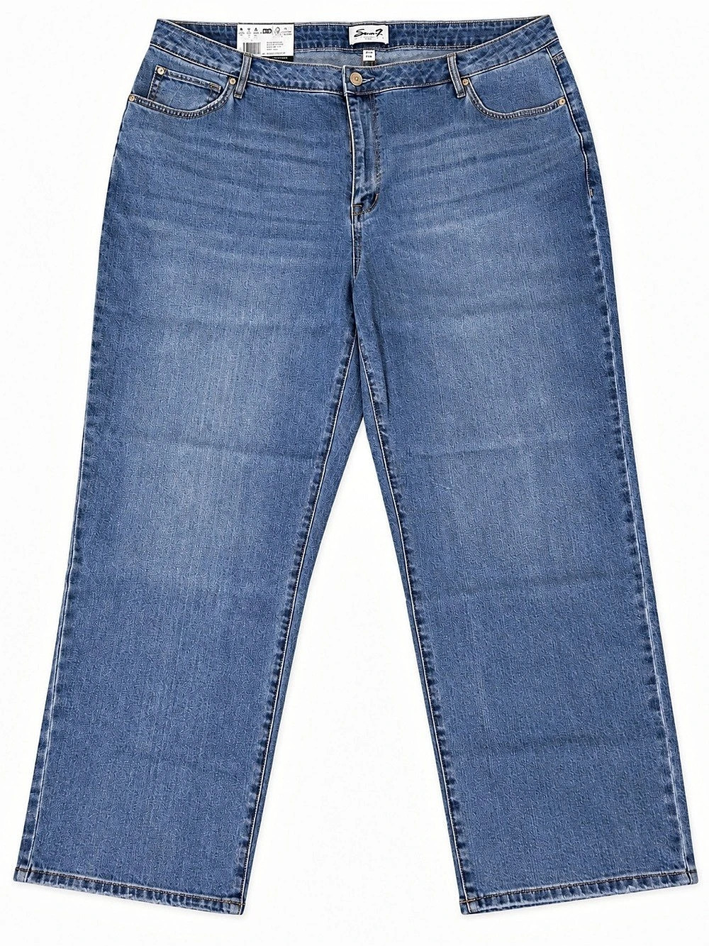 Seven7 Loose Straight Jean Blue Jeans Waist 24W NWT